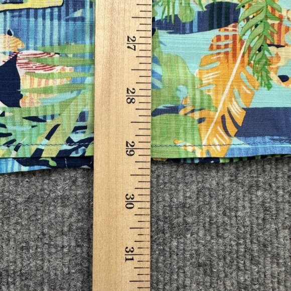 Tommy Bahama Shirt Men's Medium Multicolor Tropical Print Hawaiian Button-Up - Picture 9 of 9